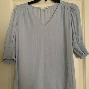 Light blue tee, lightweight work wear, size m